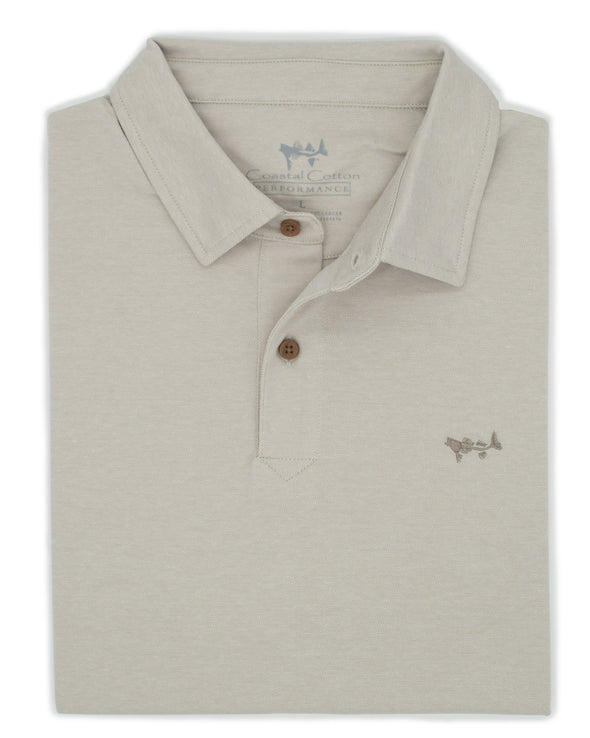 Beige Solid Polo