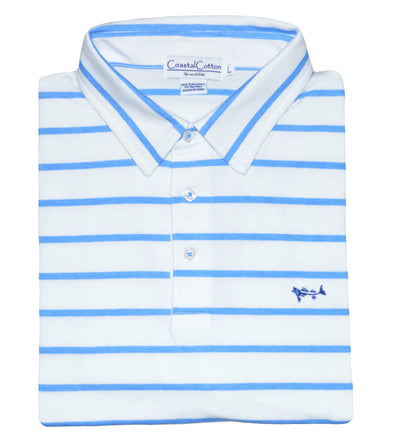Coastal Cotton Clothing - Polos - Provence Blue Player Polo