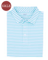 Seafoam Stripe Mesh Polo