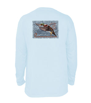 Sky Blue Duck Stamp Long Sleeve Tee