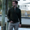 Forest Green French Terry Quarter Zip
