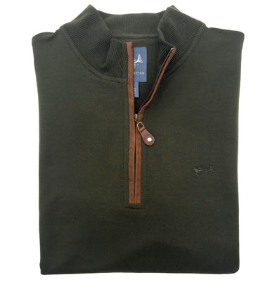 Forest Green French Terry Quarter Zip