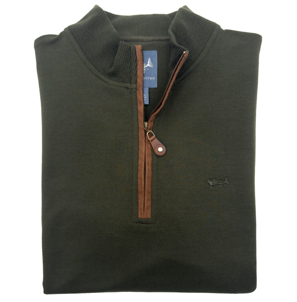 Forest Green French Terry Quarter Zip