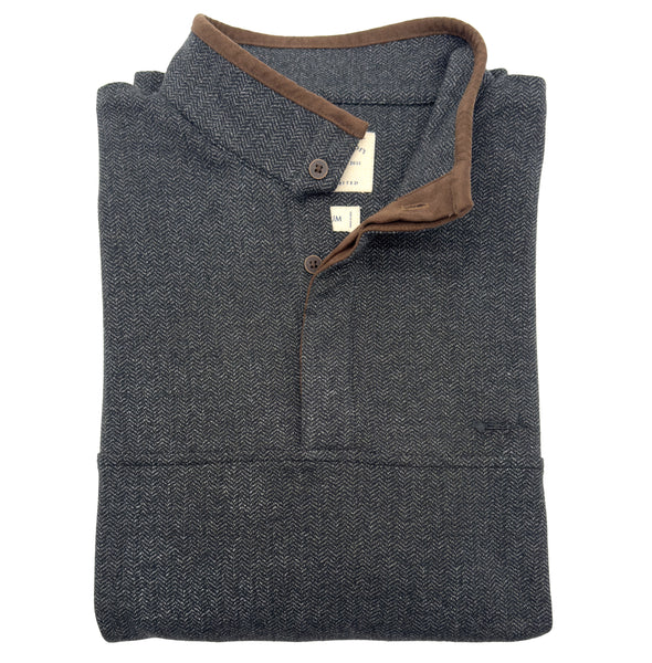 Graphite Oxford Herringbone Pull Over