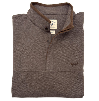 Mocha Oxford Herringbone Pull Over