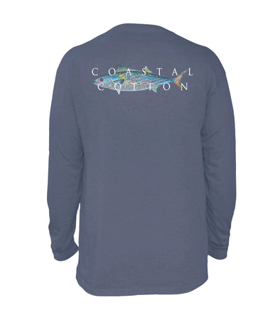 Stone Blue Bonito Long Sleeve Tee