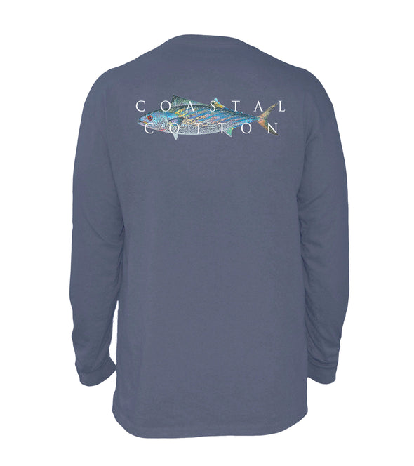 Stone Blue Bonito Long Sleeve Tee