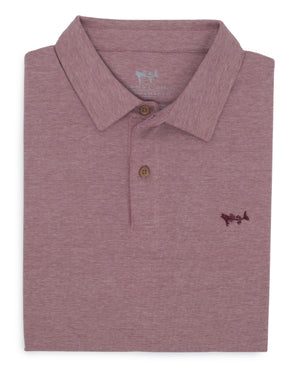 Mineral Red Solid Performance Polo