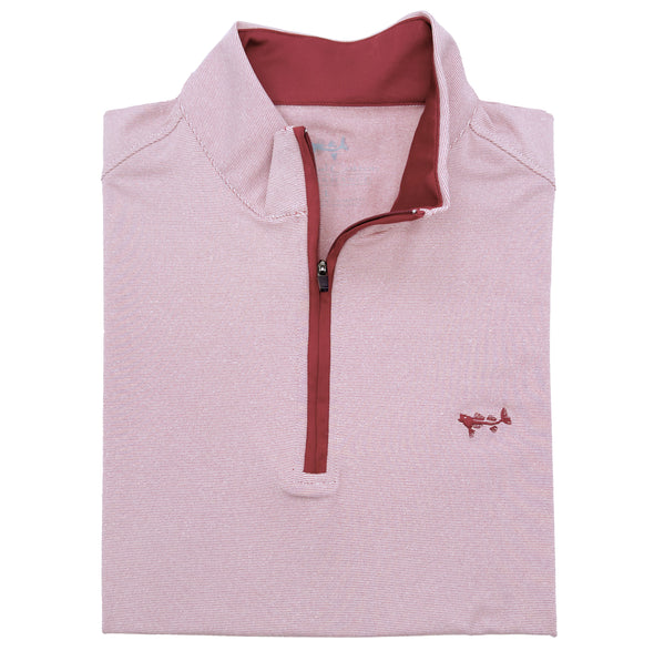 Mineral Red End On End Performance Quarter Zip