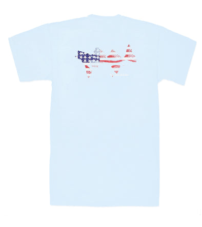 Flag Tee Sky Blue