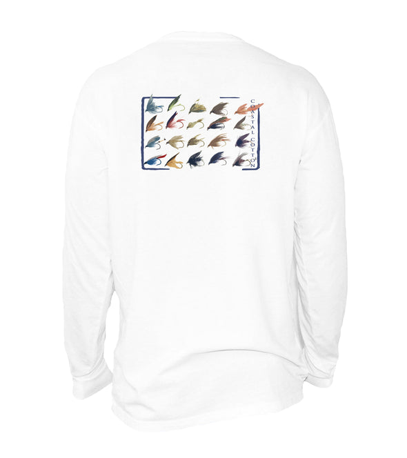  White Fly Box Long Sleeve Tee