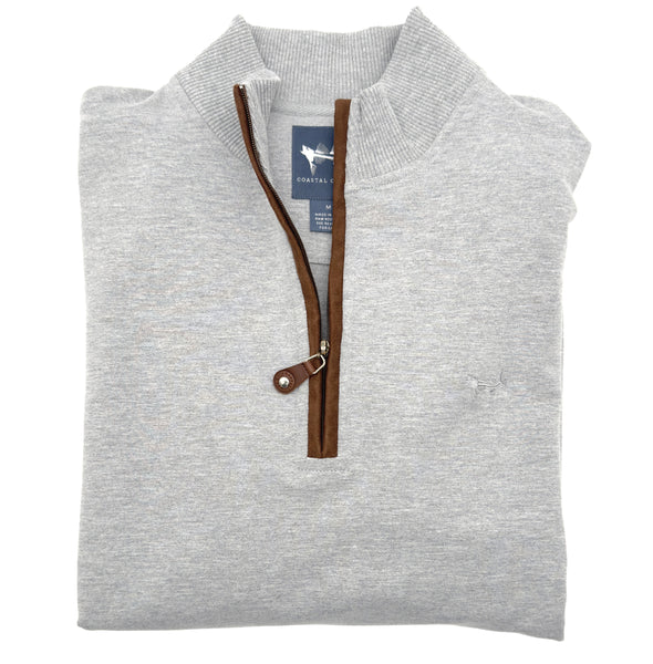 Grey Quarter Zip