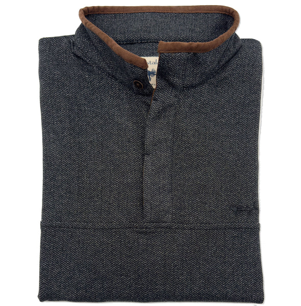 Oxford Herringbone Pull Over Graphite