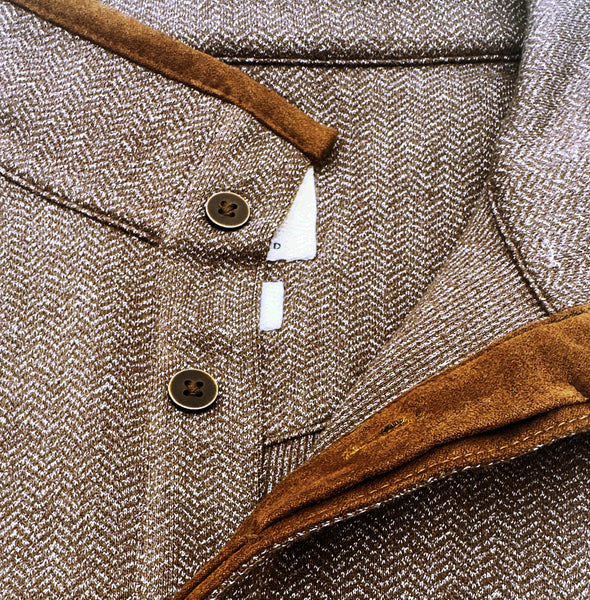 Oxford Herringbone Pull Over Mocha