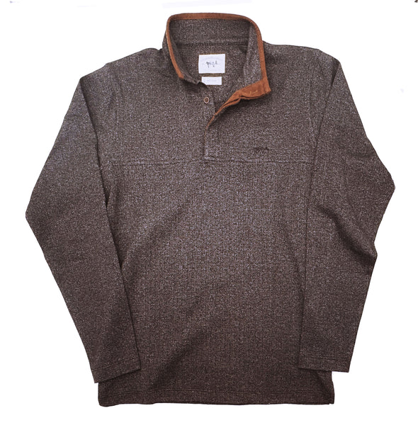 Oxford Herringbone Pull Over Mocha