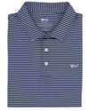 Indigo & White Stripe Polo