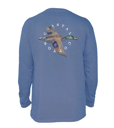 Wake Blue Mallard Long Sleeve Tee