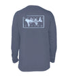 Original Logo Long Sleeve Stone Blue