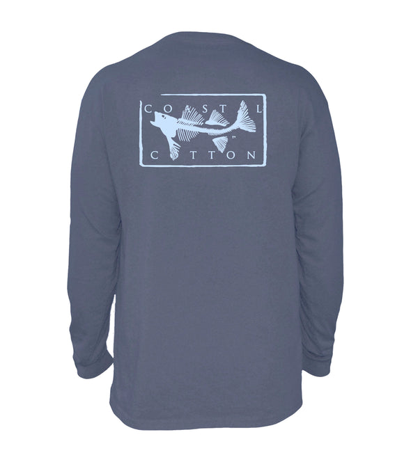 Original Logo Long Sleeve Stone Blue