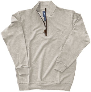 Beige French Terry Quarter Zip