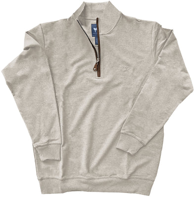 Beige French Terry Quarter Zip