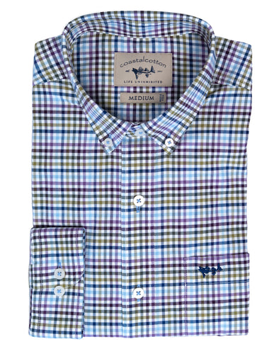 Autumn Gingham Sport Shirt