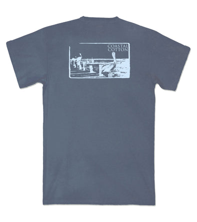 Dockside Tee Stone Blue