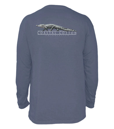 Stone Blue Gator Long Sleeve