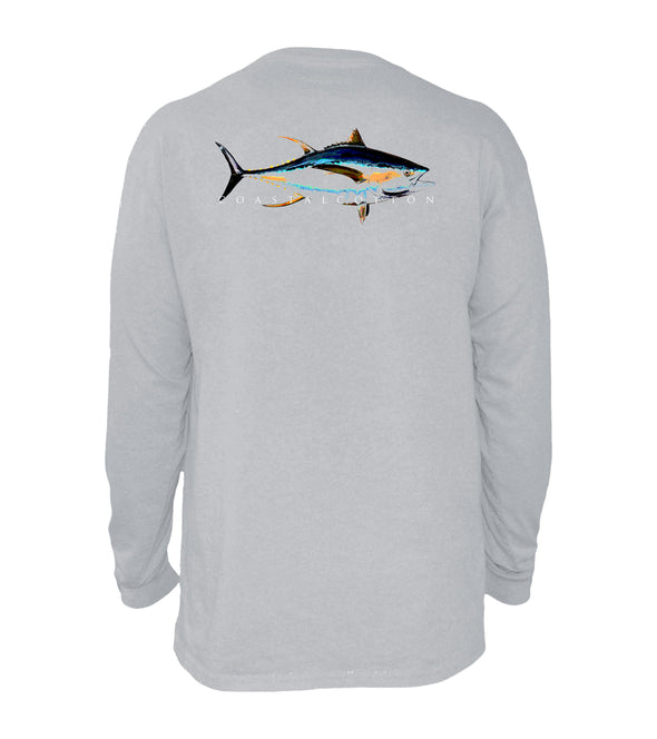 Neon Tuna Long Sleeve Light Grey