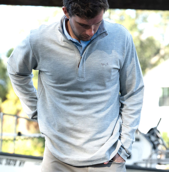 Waffle Pique Quarter Zip