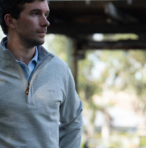 Waffle Pique Quarter Zip