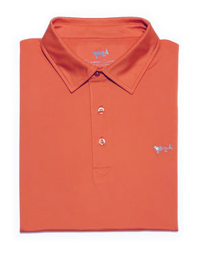 Nautical Red Solid Pique Performance Polo
