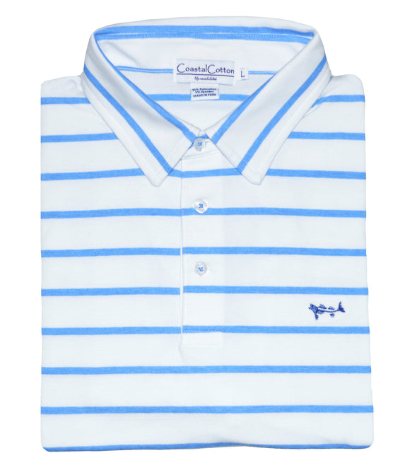 Coastal Cotton Clothing - Polos - Provence Blue Player Polo