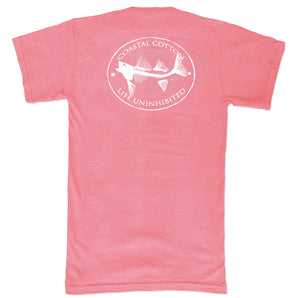 Coral Oval Logo Tee