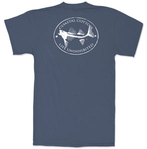 Navy Oval Logo Tee